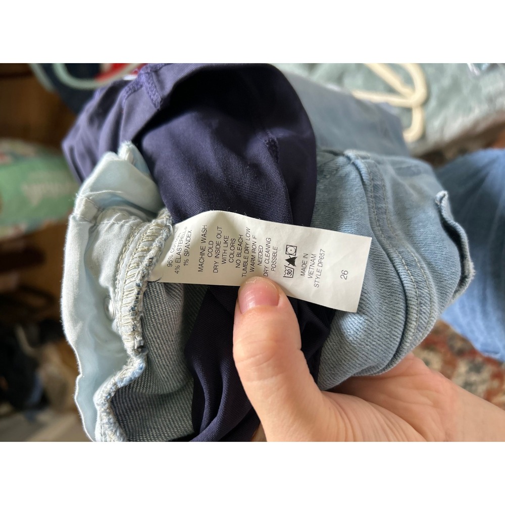 PinkBlush Maternity Light Wash Straight Leg Over the Belly Jeans Blue Size 26 - Picture 4 of 4
